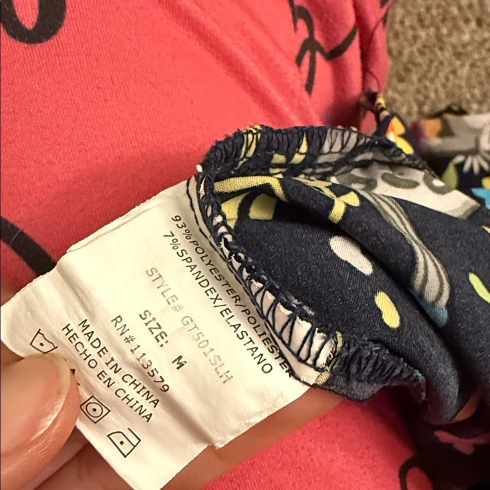Vibrant Floral stretch Scrub Top - Picture 5 of 5